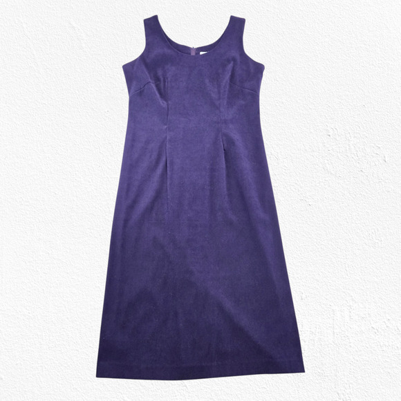 Vintage 90s Purple Jacquard Dress Set Jacket Career Party Two Piece Set Size 12 - Picture 11 of 16